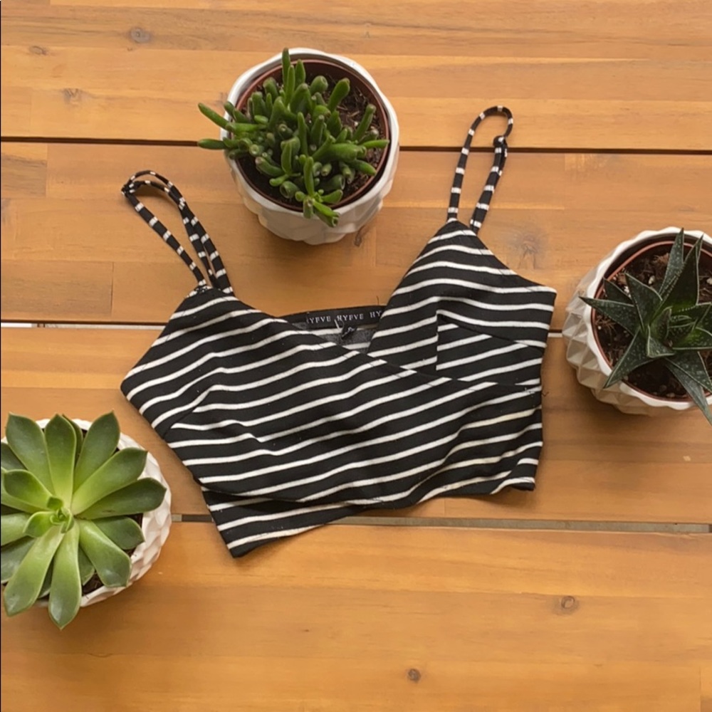 Adjustable Striped Crop Top!